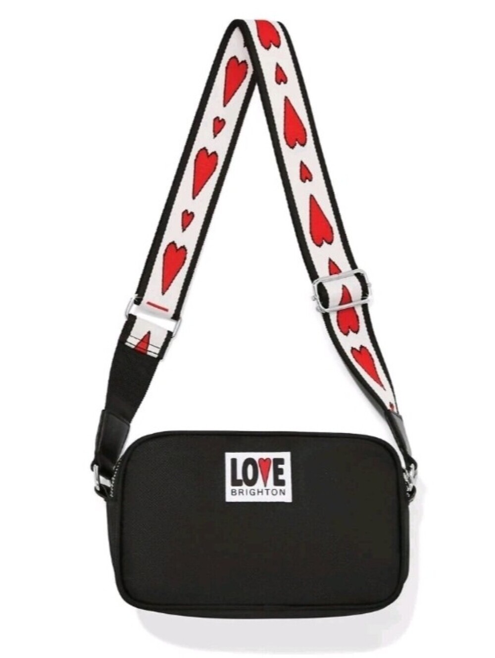 Brighton HANDBAG LOVE ESSENTIALS BLACK CROSSBODY BAG NEW NWT